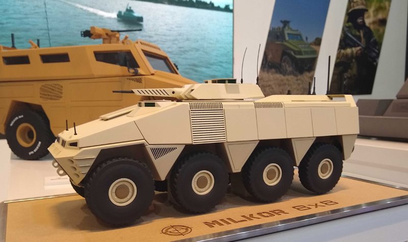 IDEX 2019: Milkor reveals early design of new 8x8