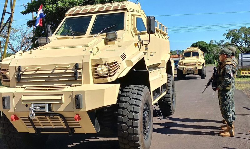 Paraguay receives new armoured vehicles to take fight to guerilla forces