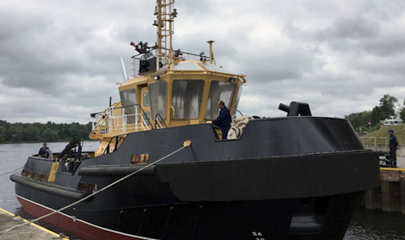 Second Russian roadstead tug launched