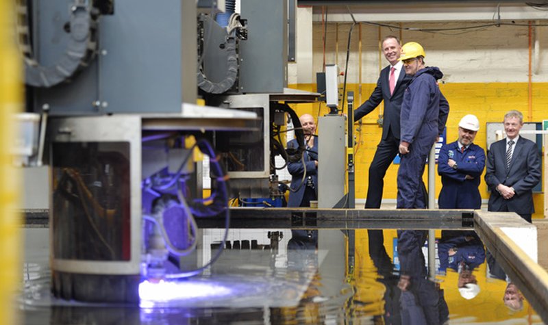 Work on HMS Spey begins