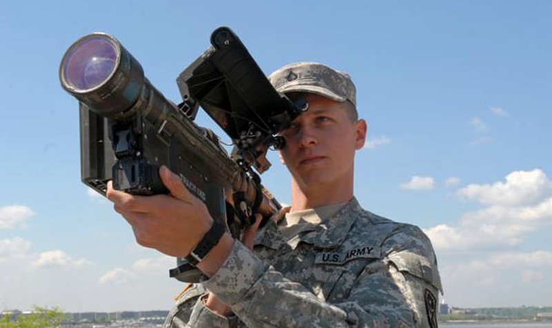 Stinger missiles destroy UAVs