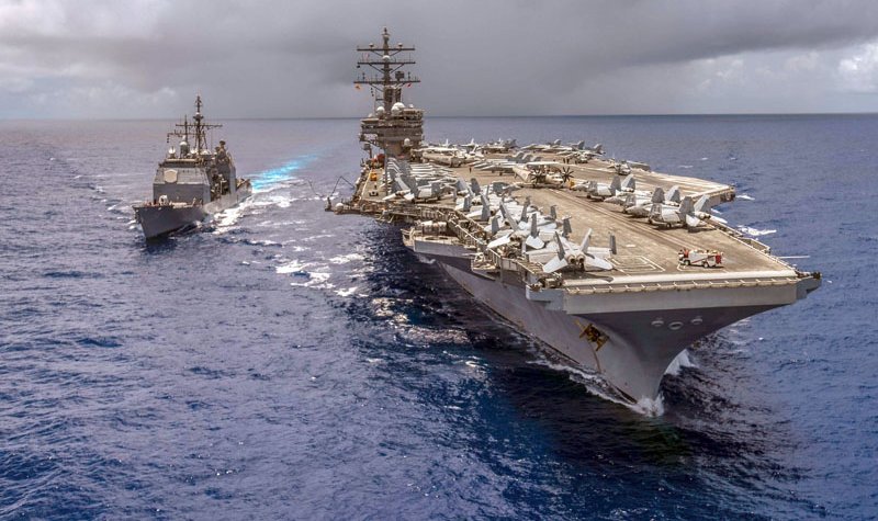 US touts enduring Pacific presence as carrier visits Manila