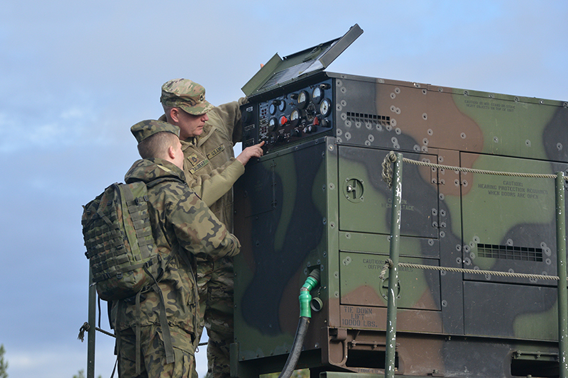 The 2015 demonstration consisted of experts from the battery, briefing visitors on equipment purposes and capabilities. (US Army photo)