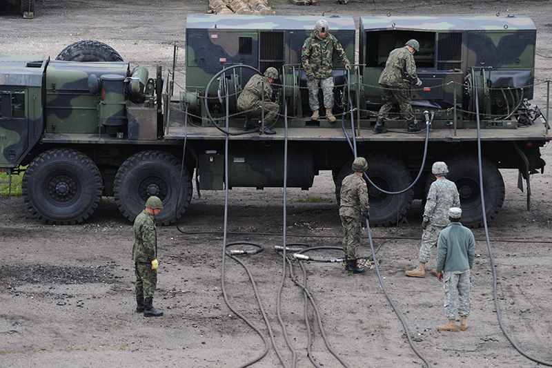 The 2010 visit was the first time a US missile system had come to Poland for a rotational training programme intended to familiarise the Polish armed forces on the Patriot system. (US Army photo)